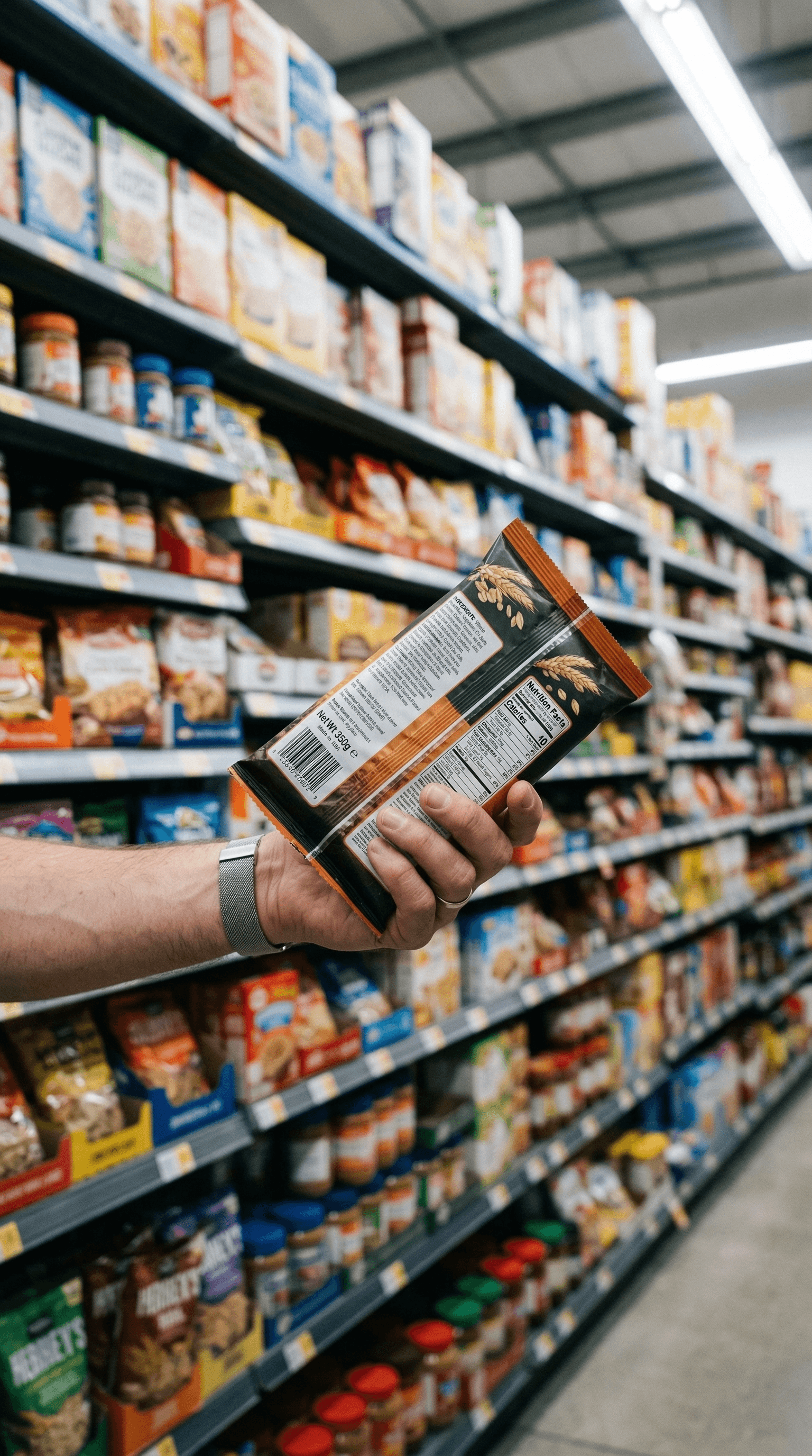 Supermarket seed oil shelf